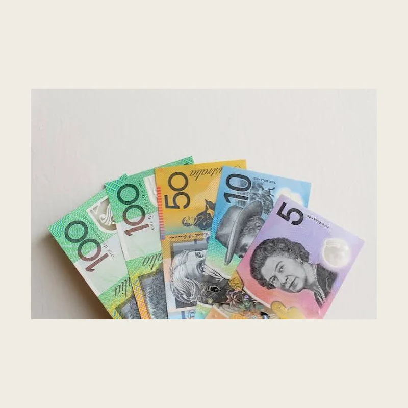 Photography Flat-Lay Money Set — Australian prop money product